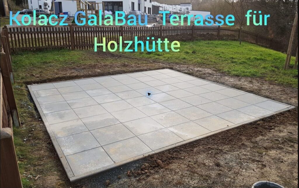 Plattenfläche als Untergrund